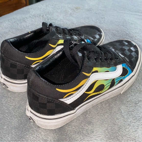 Vans Old Skool Flame Skate Shoes - Picture 5 of 7